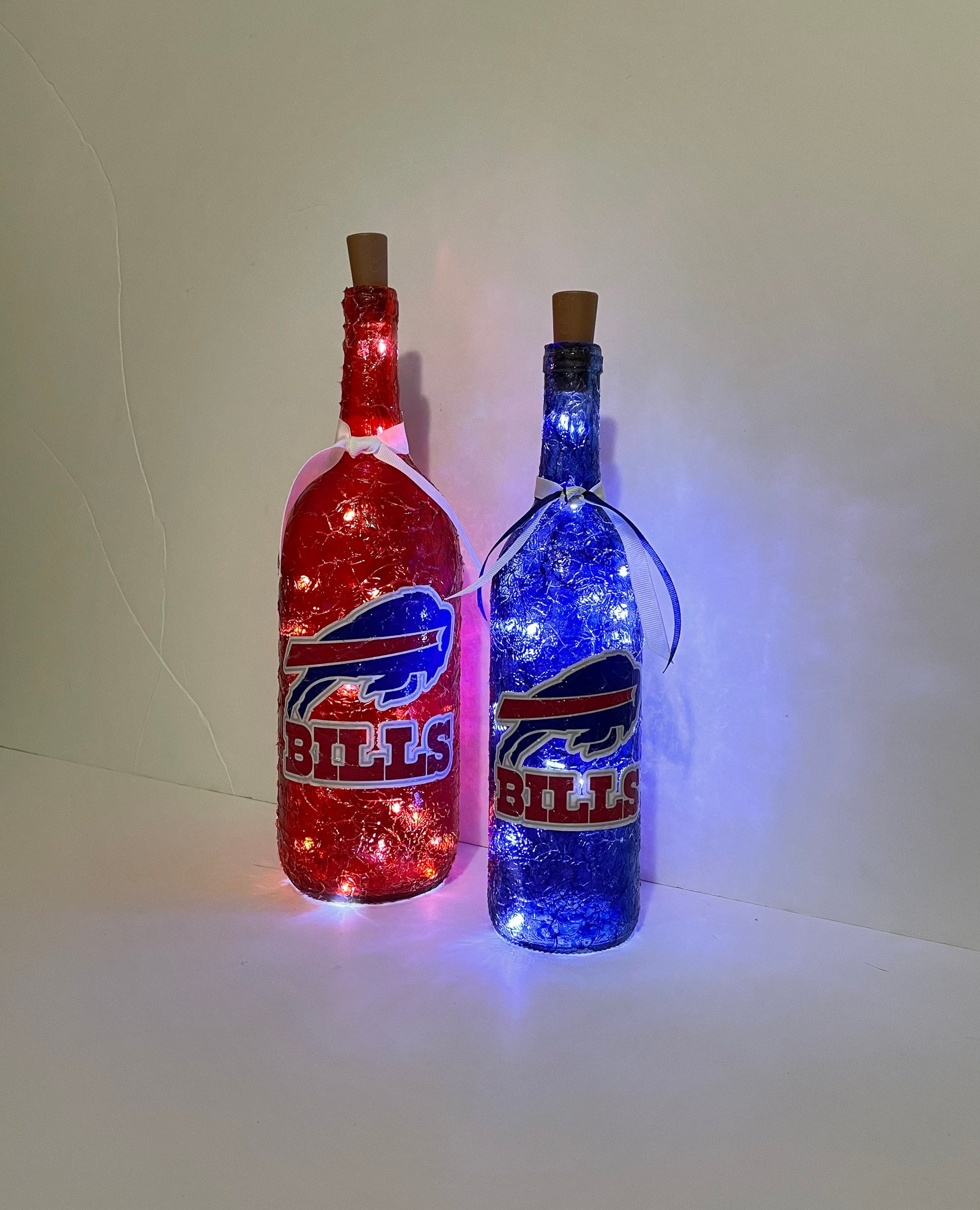 Buffalo Bills Lighted Bottles. Buffalo Bills Lighted Wine Etsy