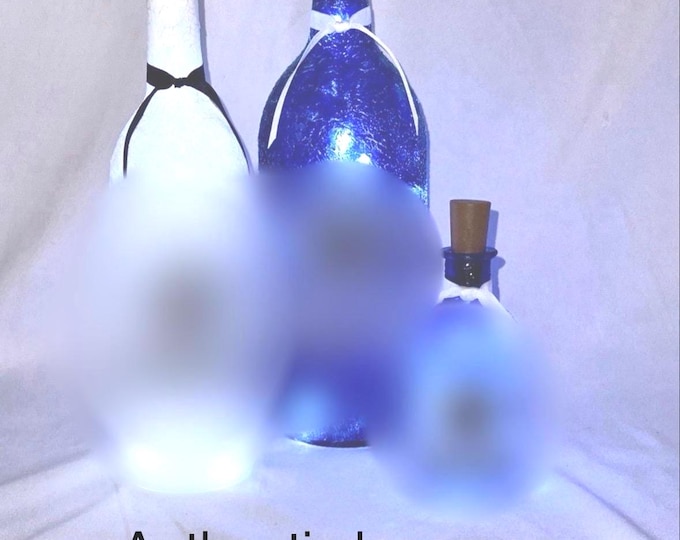 Cowboys lighted bottles-VIEW ALL PICS - Dallas Cowboys gifts - Cowboys lightup bottle - Dallas Cowboys party lamp - Unique Cowboys gift