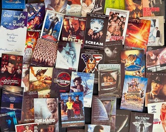 90's Movie Poster Stickers | 2.5" Mini Vinyl Theater Decals | 90’s Pop Culture
