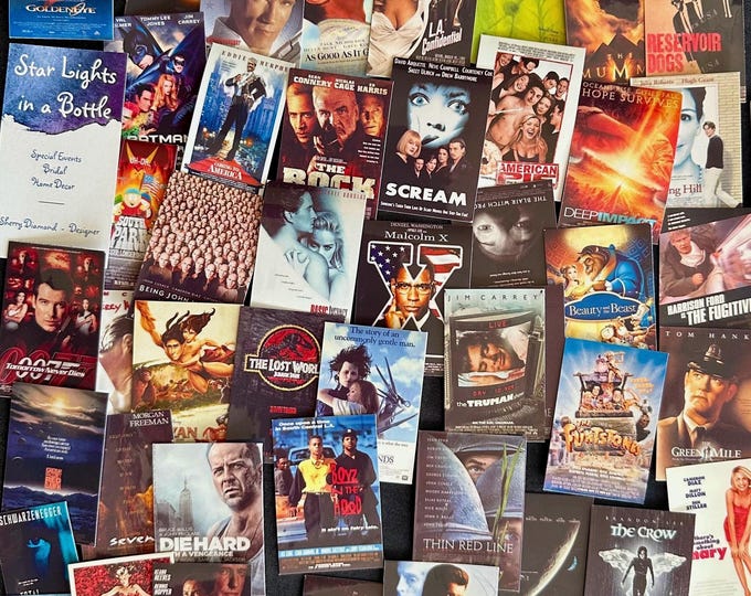 90's Movie Poster Stickers | 2.5" Mini Vinyl Theater Decals | 90’s Pop Culture