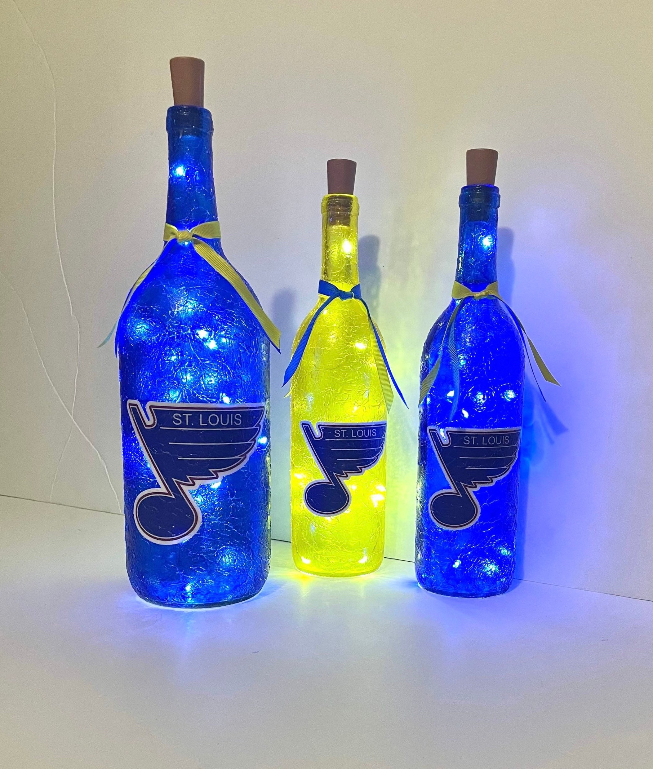 New St. Louis Blues Neon Light Sign 20x16 Beer Cave Gift Real Glass  Artwork