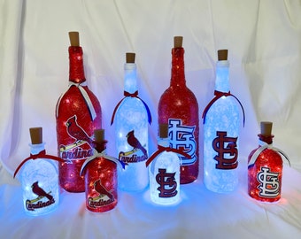 St Louis Cardinals Lights. St Louis Cardinals Lighted bottles. St Louis Cardinals lightup bottles.
