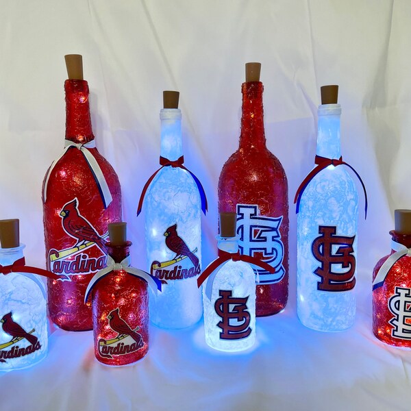 St Louis Cardinals Lights. St Louis Cardinals Lighted bottles. St Louis Cardinals lightup bottles.