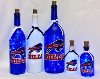 Buffalo Bills Lighted Bottles. Buffalo Bills Lighted Wine Bottles. Buffalo Bills Light Up Bottles. Buffalo Bills Gift Popular Bills gift