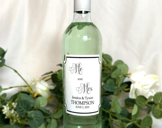 Custom Bottle Labels for Weddings, Events, & Lighted Bottles - Personalized Wine - Labels for wine bottles - Labels for wedding wine bottles