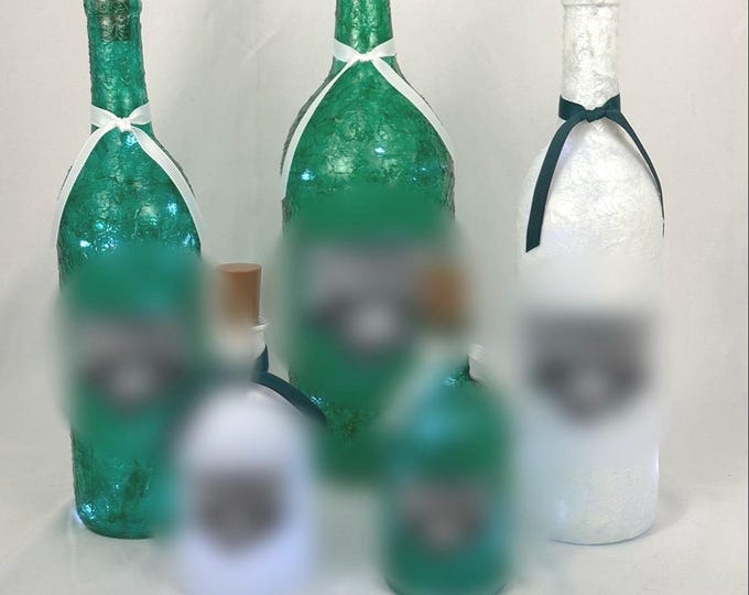 Philadelphia Eagles Lighted Bottles- VIEW ALL PICS-ships  in 1 day-Eagles lightup bottles-Philadelphia Eagles Gift- Eagles bottles w lights