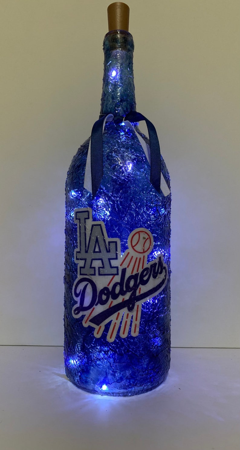 LA Dodgers Lighted Bottles. Los Angeles Dodgers Light up Etsy