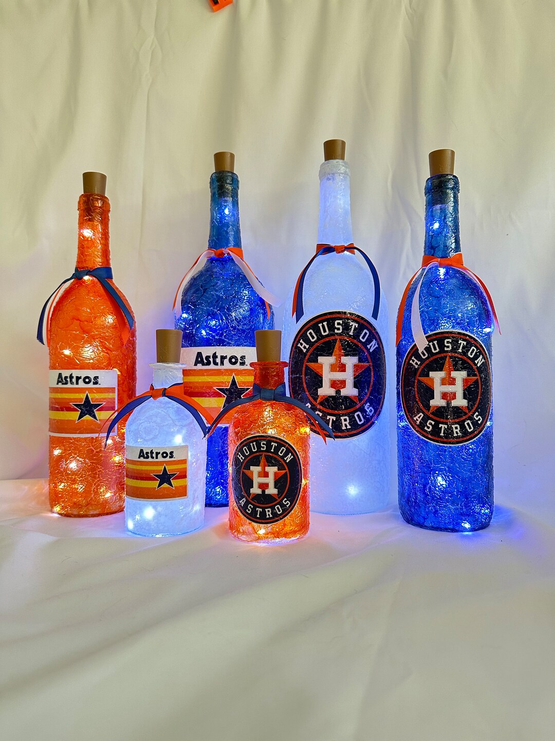 Houston Astros Lighted Bottles. Houston Astros Gifts Houston Astros