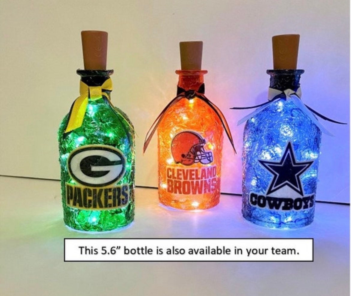 Las Vegas Raiders Lighted Bottles. Las Vegas Raiders Gifts. LV 