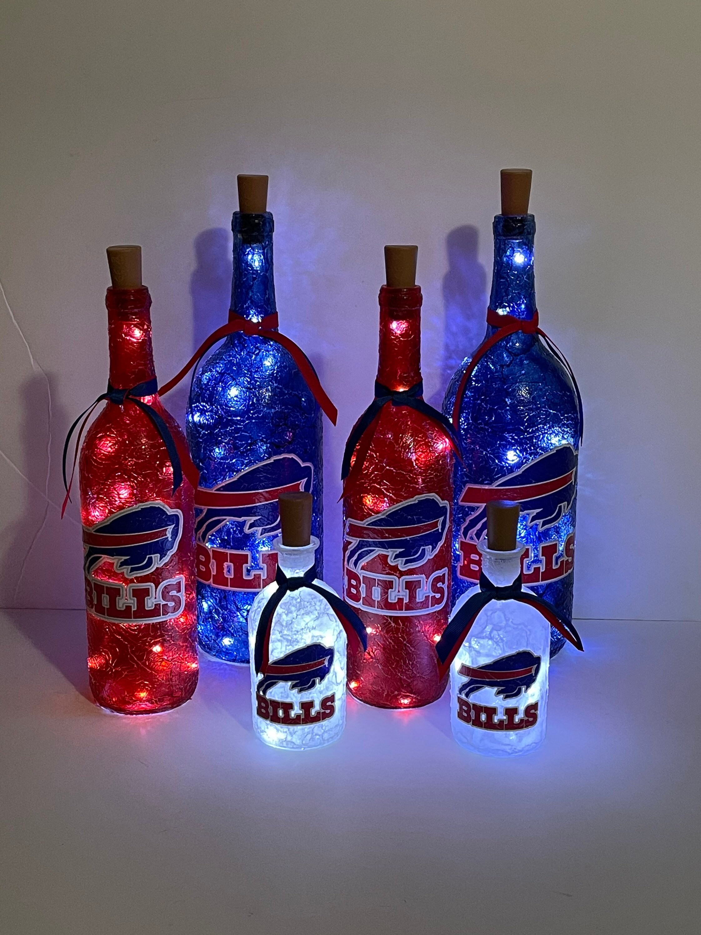 Buffalo Bills Lighted Bottles. Buffalo Bills Lighted Wine Etsy