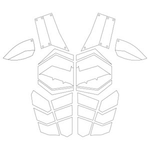 Robin and Red Hood Chest Armor Digital Pattern