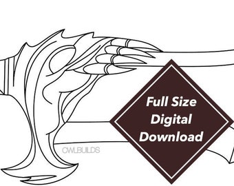 Kratos' Blades of Chaos (God of War) Full Size Pattern Digital Download