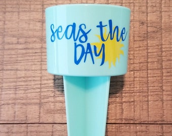 great for trips to the beach MSPK1-001 Metallic anchor monogram beach spiker