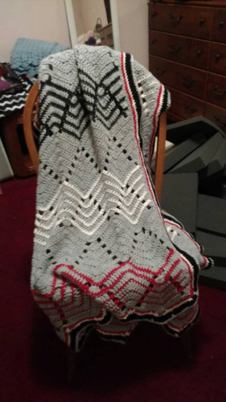 Wool blend Afghan