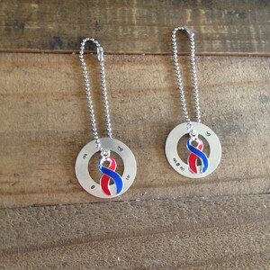 Heart Mom Ring Key Chain