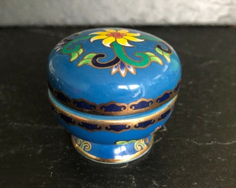 Spanish Porcelain Del Prado Trinket Ring Pill Box