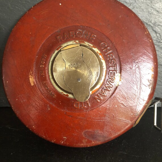 Rabone Chesterman 100ft Tape Measure Vintage Tape Measure Etsy