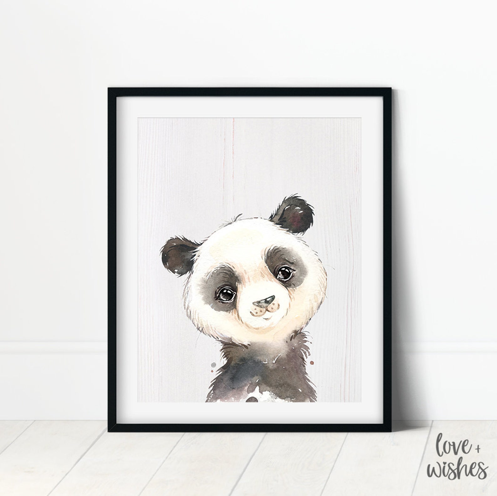 Baby Panda Print Panda Nursery Art Panda Room Decor Baby Etsy