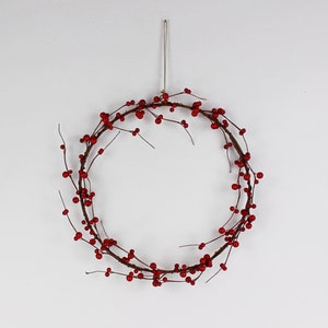 Fausse couronne de baies 3 tailles panier en laiton de Noël