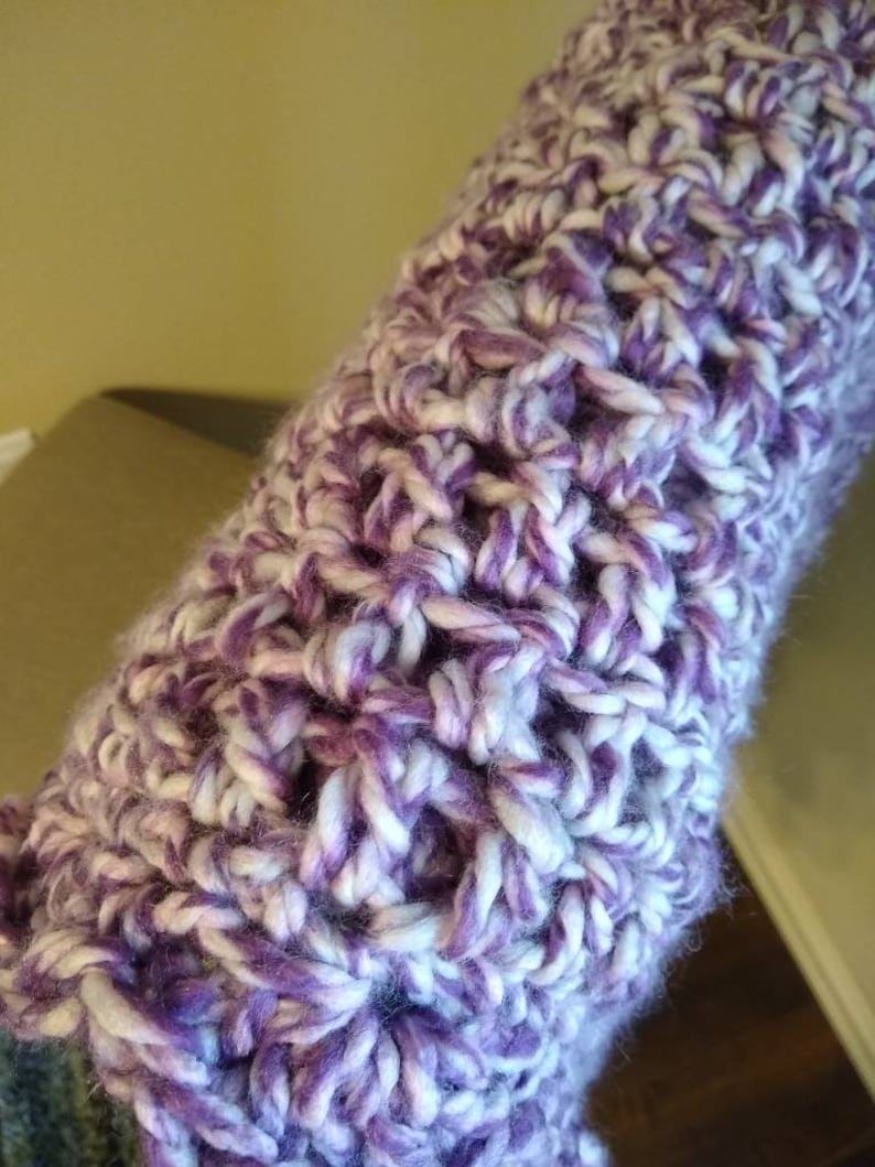 Purple baby blanket