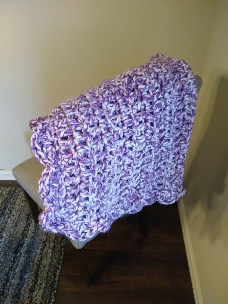 Purple baby blanket
