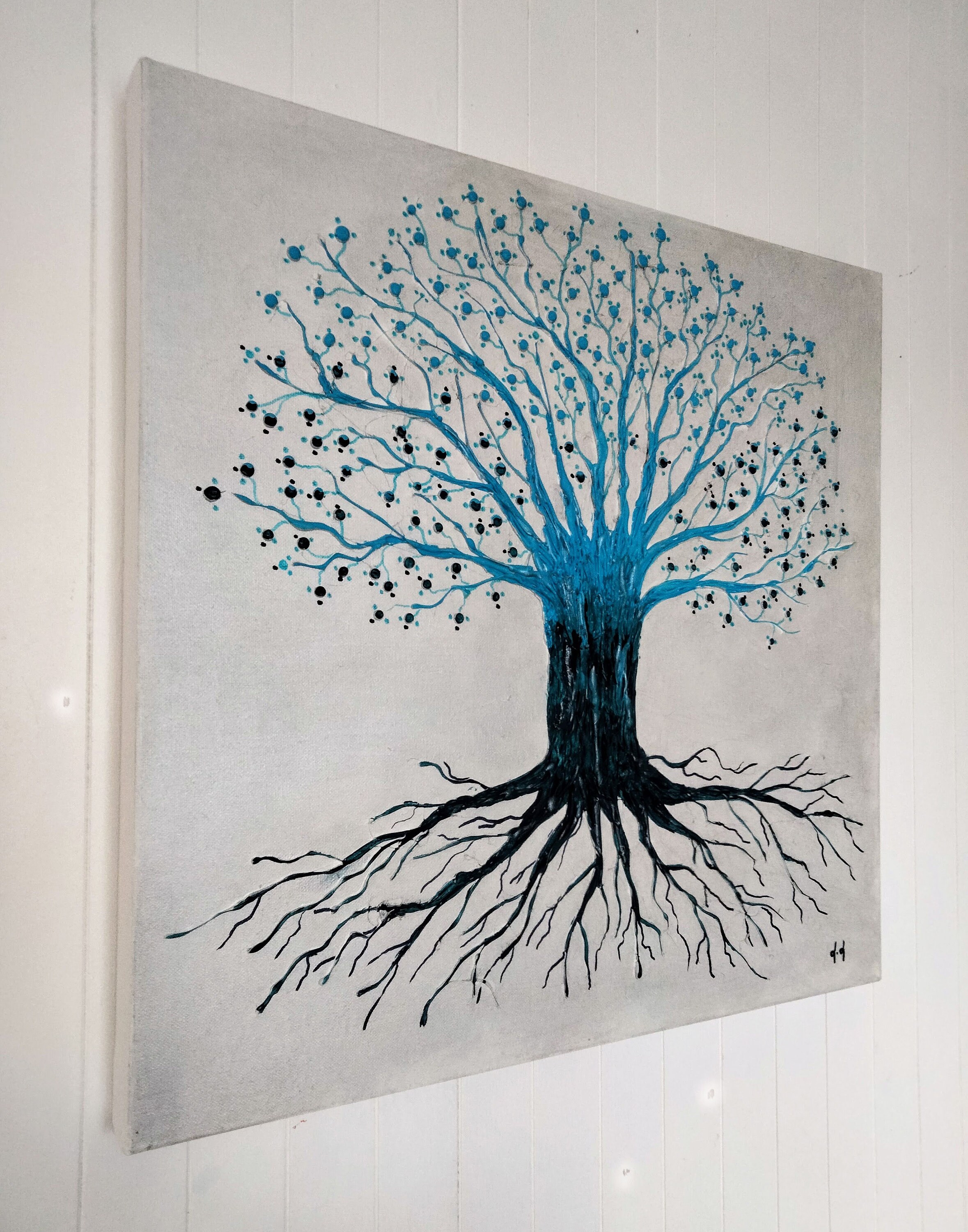 Relief Painting Wall Decoration 'tree of Life' Etsy