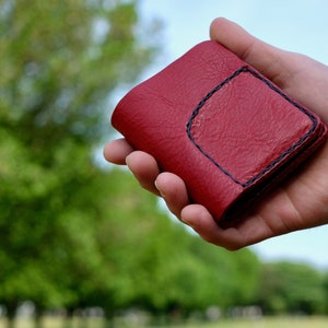 Men's Wallet With Zip, Black With Red, Men's Wallets
