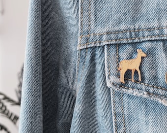 Deer Enamel Pin, Shika