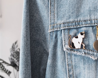 Cat Enamel Pin, Neko