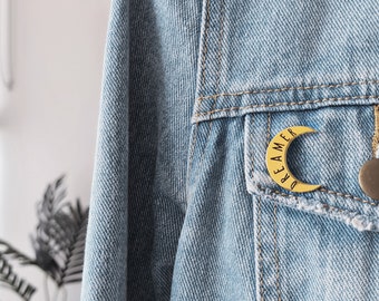 Moon Enamel Pin, Dreamer