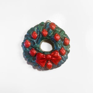 Wreath with Bow Christmas Tree Ornament