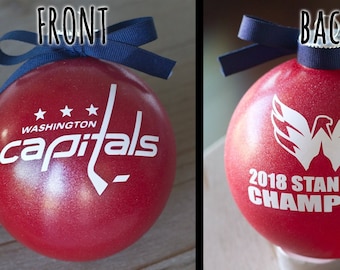 2018 Washington Capitals Stanley Cup Ornament, NHL, Hockey, Champions,