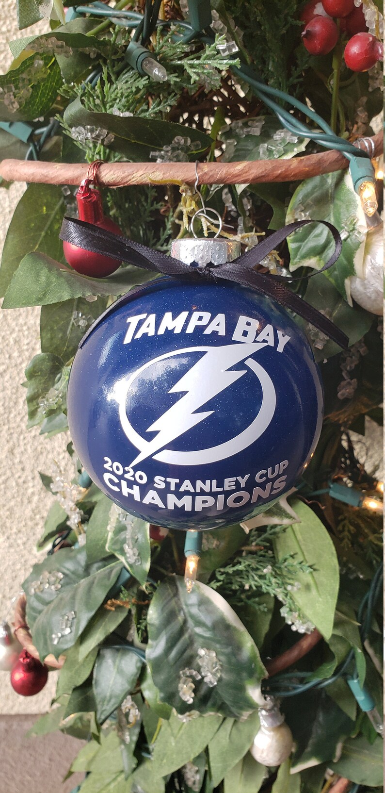 Tampa Bay Lightning Ornament 2020 Stanley Cup Champions Etsy