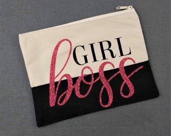 girl boss makeup bag