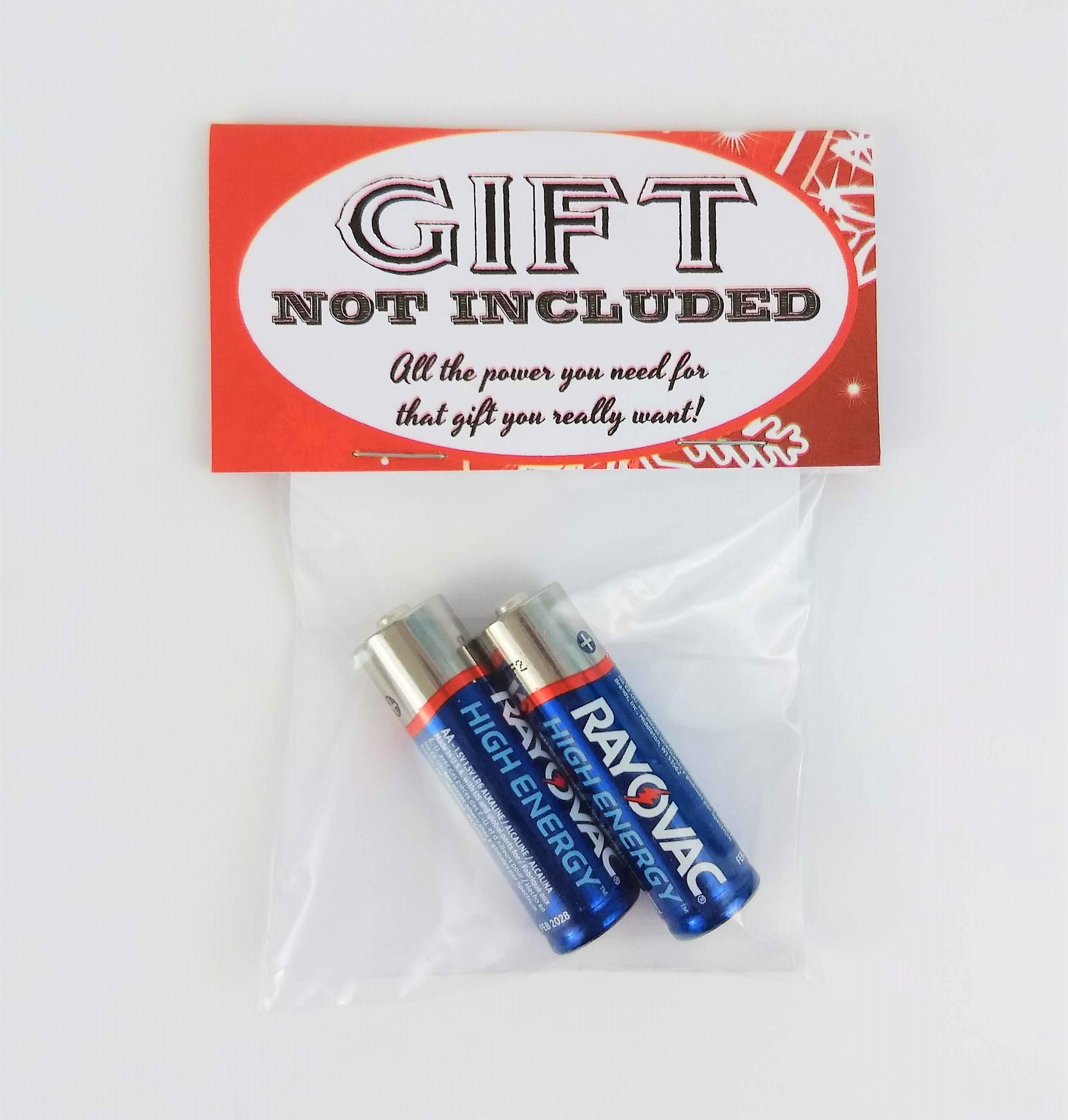 "Gift Not Included" Battery Pack - Add Some Laughs to Your Gift