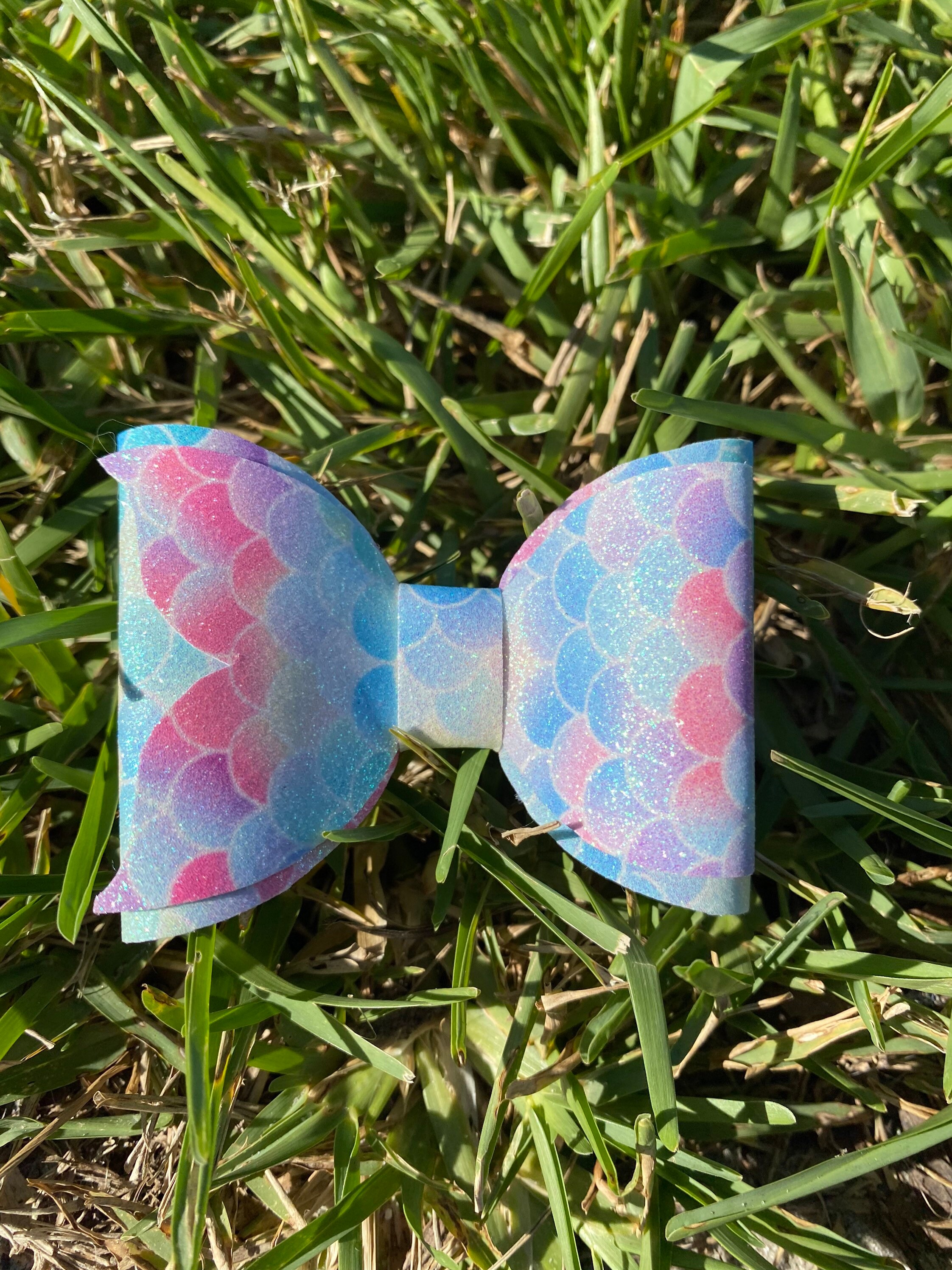 Mermaid Tail Hair Bow Mermaid Hair bow Fish Scale Hair Bow Etsy