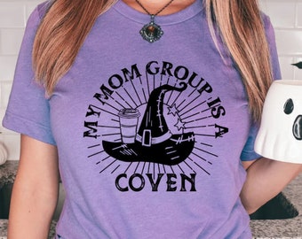 Mom Group T Shirt Custom T shirt Graphic T Shirt Halloween Shirt Mom Coven Shirts