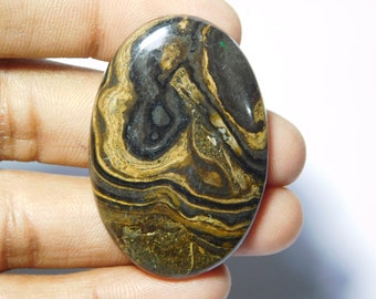Square 31x33 mm Cabochon Minnesota Stromatolite Cabochon