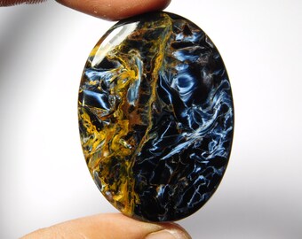 Pietersite Gemstone,Natural Pietersite Cabochon,Top Quality Pietersite loose stone 64Cts. mm 43X32 AAA Rare