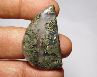 Gemstone Jewelry Loose Gemstone Natural Marcasite Oval Shape Smooth Cabochon Marcasite Cabochons C3949 AAA Quality 40x24.5x5 MM Size