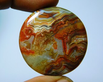 Rare Natural Crazy Lace Agate Cabochon Use For Jewelry Making. @pc56