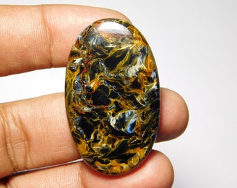 Pietersite Gemstone,Natural Pietersite Cabochon,Top Quality Pietersite loose stone 64Cts. mm 43X32 AAA Rare