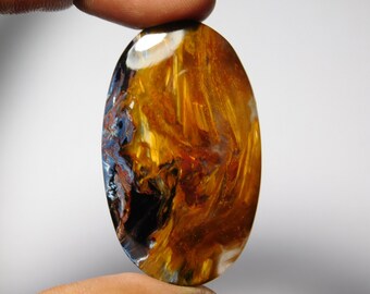 Pietersite Gemstone,Natural Pietersite Cabochon,Top Quality Pietersite loose stone 64Cts. mm 43X32 AAA Rare