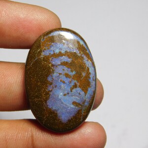 Natural Boulder Opal Gemstone Gorgeous Boulder Opal Cabochon Gemstone Excellent Quality Boulder Opal Loose stone 41Cts.34X23mm image 3