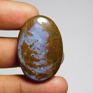 Natural Boulder Opal Gemstone Gorgeous Boulder Opal Cabochon Gemstone Excellent Quality Boulder Opal Loose stone 41Cts.34X23mm image 2