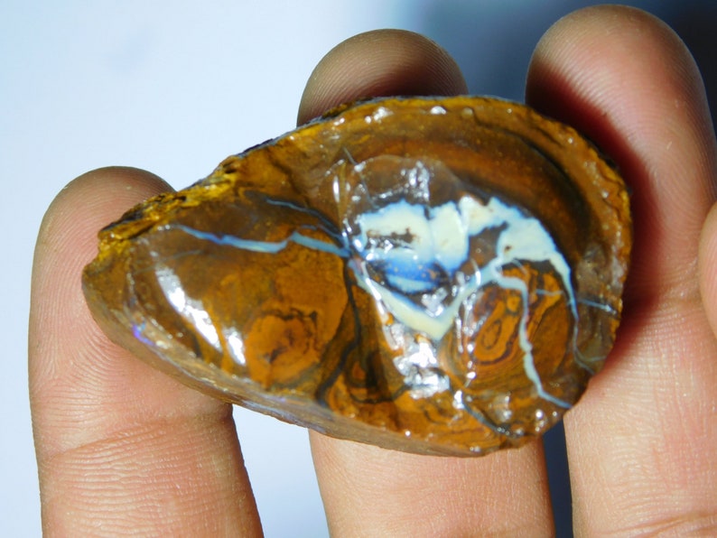 Natural Boulder Opal Gemstone Gorgeous Boulder Opal Cabochon Gemstone Excellent Quality Boulder Opal Loose stone 224Cts.