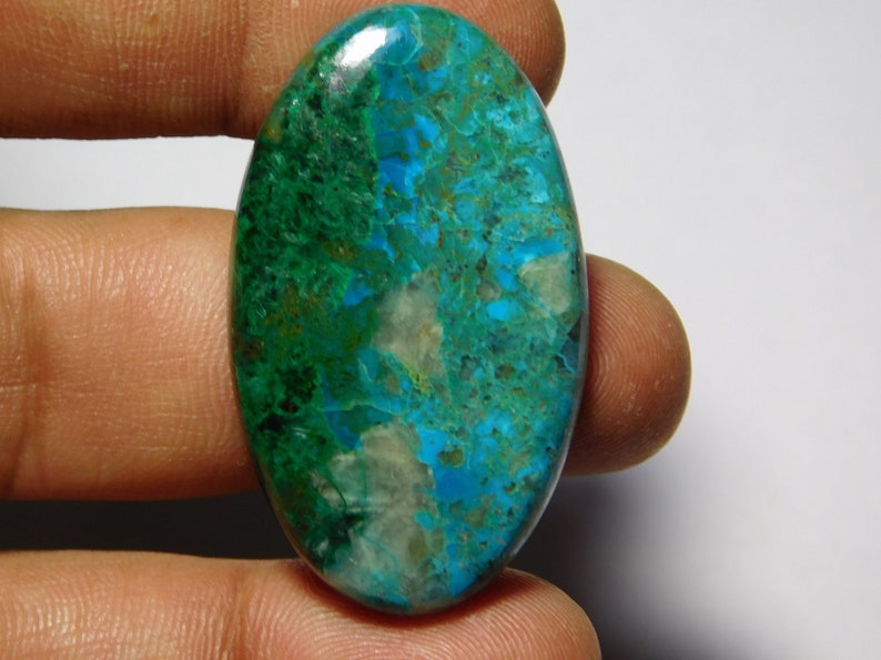 Green Chrysocolla Malachite Cabochon Loose Stone top grade Gemstone 100/%Natural 59cts. mm 43X25