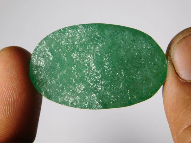 34X21 Green Strawberry Quartz Natural Druzy,Strawberry Quartz Cabochons,Top Quality Strawberry Quartz Loose Gemstone 53Cts. mm A++ Rare