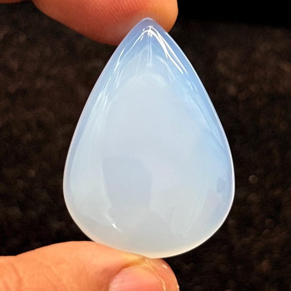 ブルーカルセドニー 月 スタンド付き ブルーカルセドニー