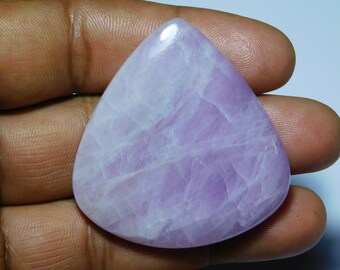 AAA Quality Natural Kunzite cabochons Very Gorgeous Kunzite Gemstone High Grade Handmade Kunzite loose stone 168Cts.(48X45)mm